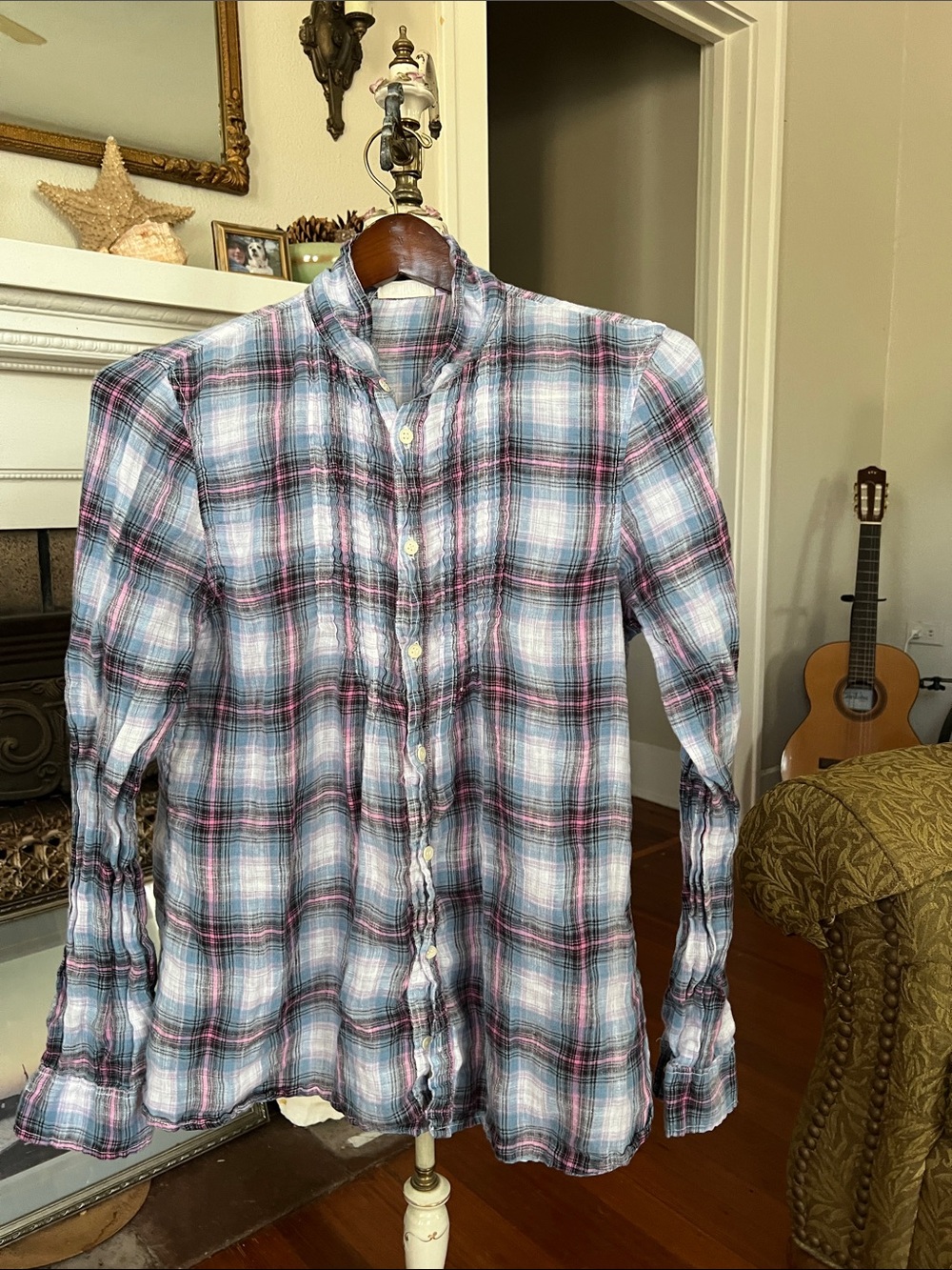 CP Shades linen button down top